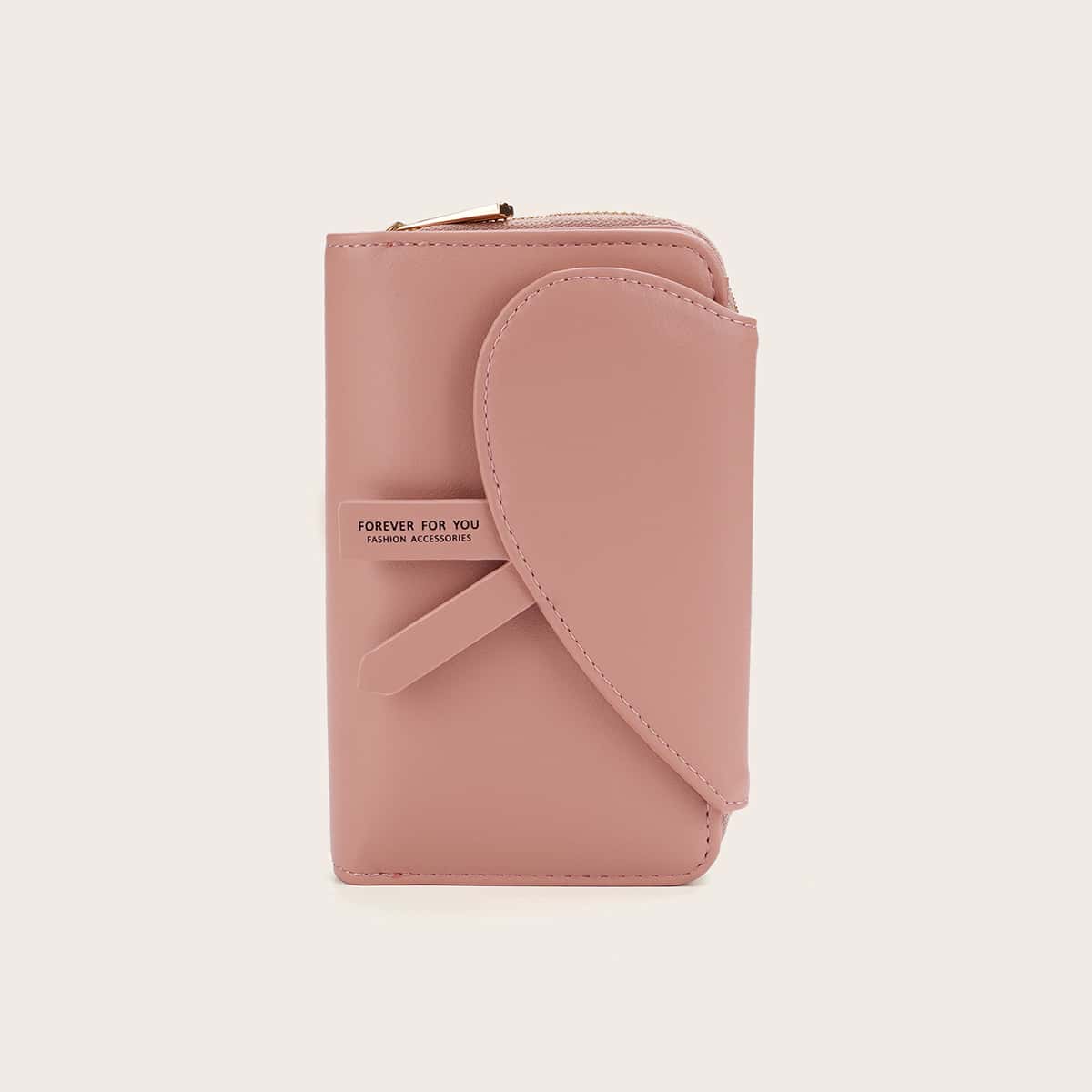 

Letter Graphic Long Purse, Pink