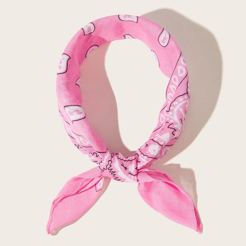 

Paisley Pattern Bandana, Pink