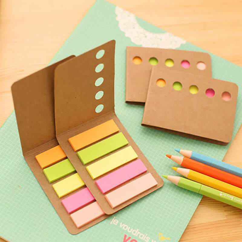 

2packs Plain Random Sticky Note, Multicolor