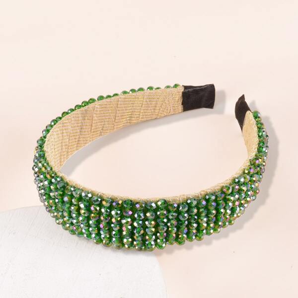 

Bead Overlay Hair Hoop, Green