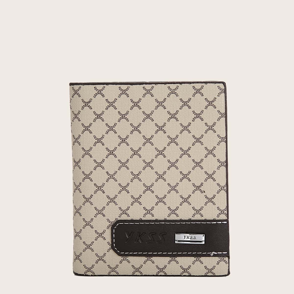

Guys Letter Graphic Purse With Card Holder, Beige
