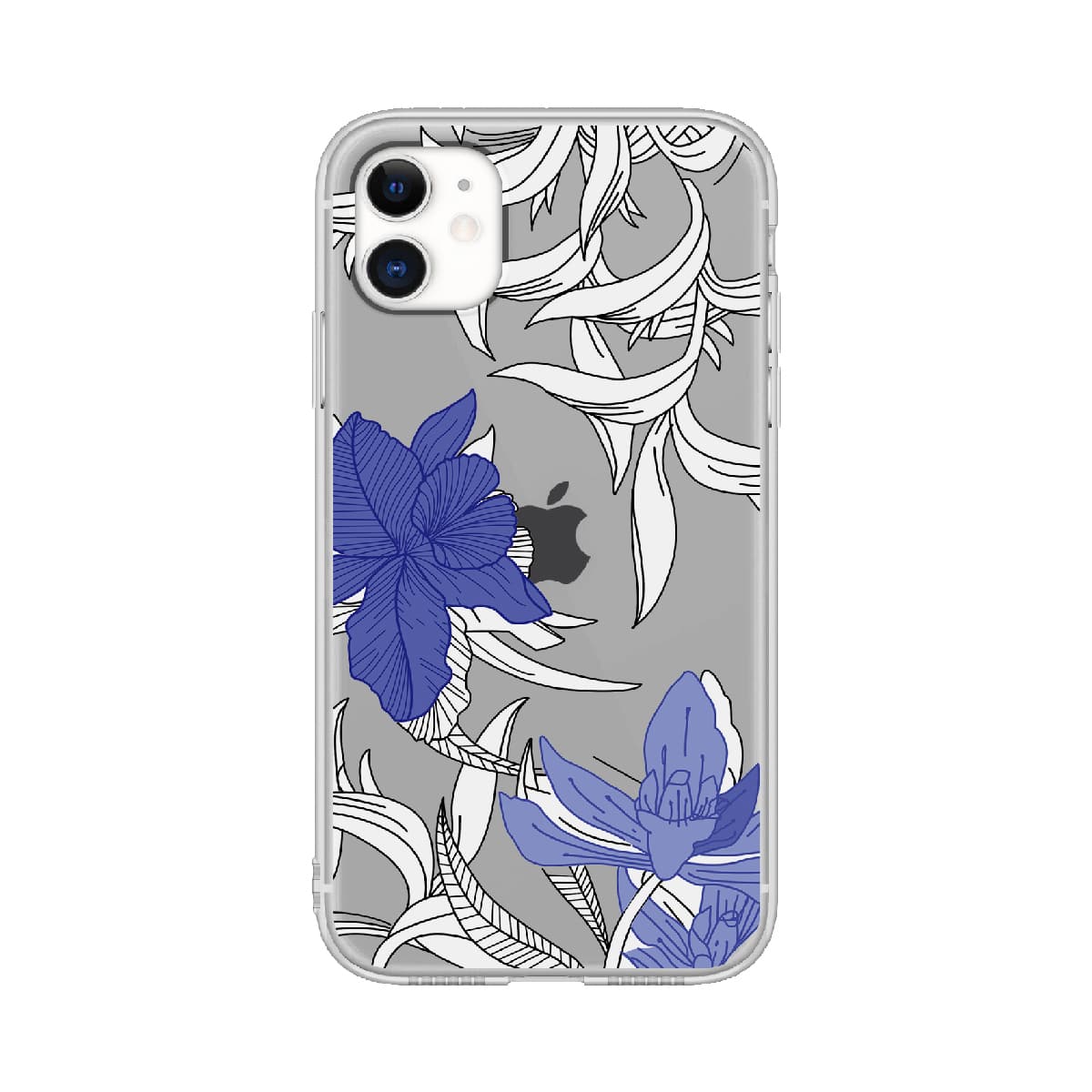 

Flower Clear iPhone Case, Multicolor