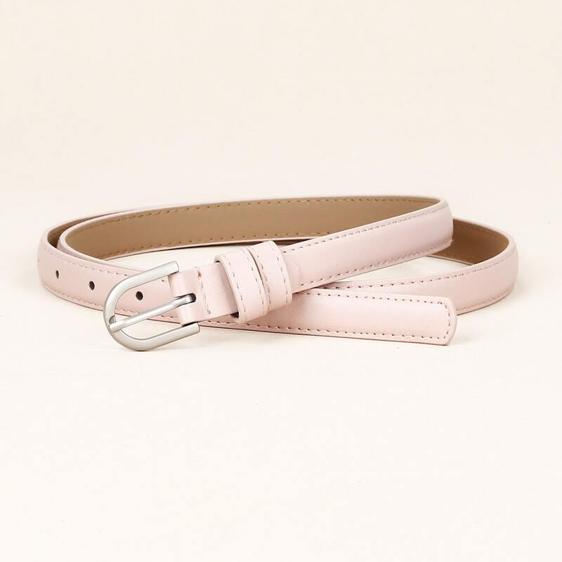

Metal Buckle Belt, Baby pink