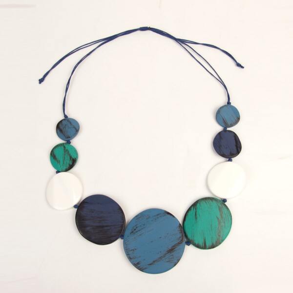 

Round Decor Necklace, Multicolor