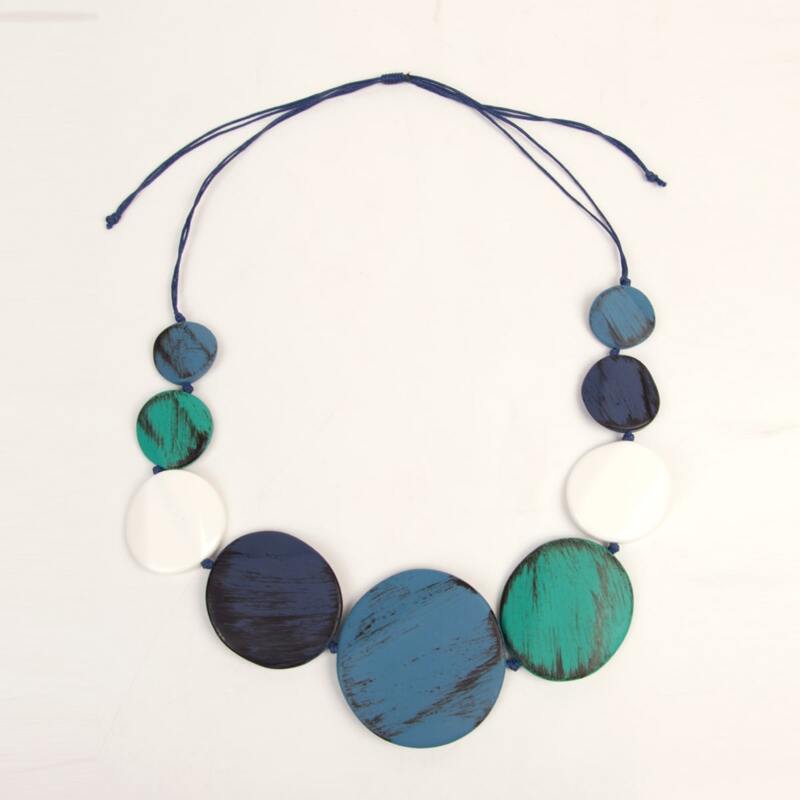 

Round Decor Necklace, Multicolor