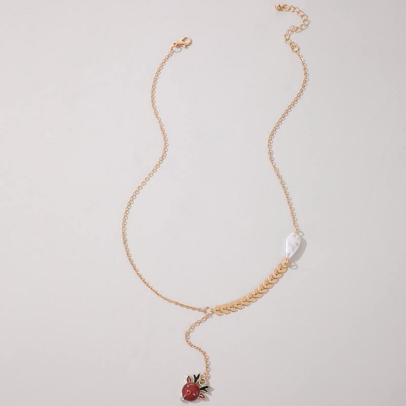 

Fawn Y Lariat Necklace, Gold