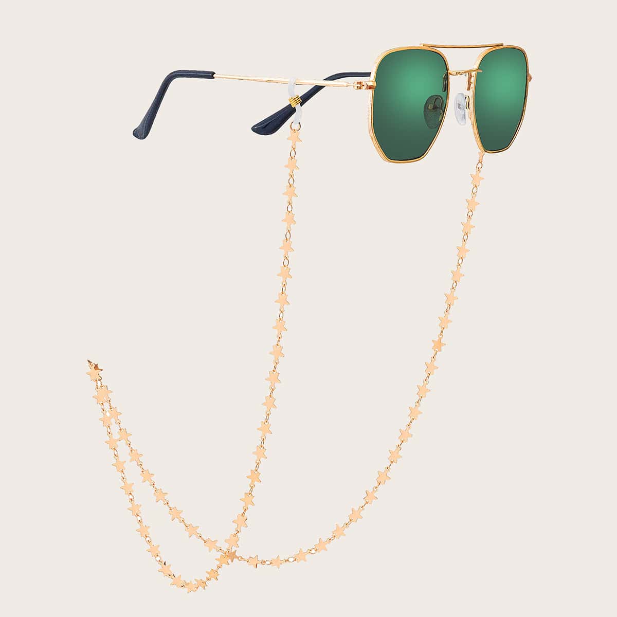 

Star Design Glasses Chain, Gold