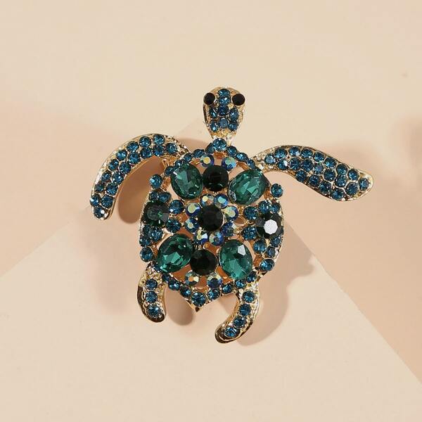 

Rhinestone Animal Design Brooch, Multicolor