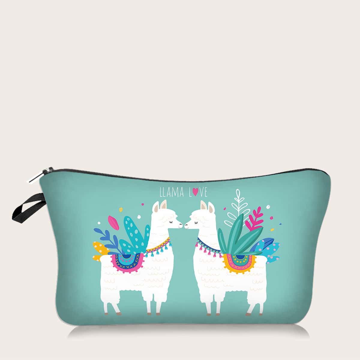 

Alpaca Print Makeup Bag, Multicolor