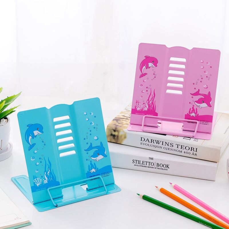 

1pc Dolphin Print Random Bookend, Multicolor