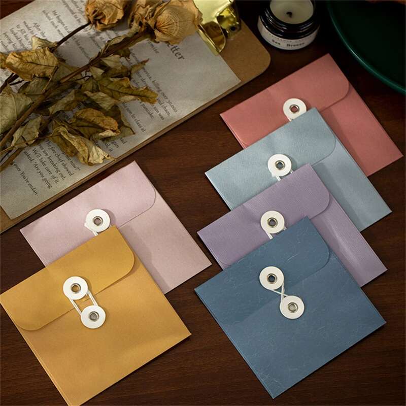 

4pcs Plain Random Envelope, Multicolor
