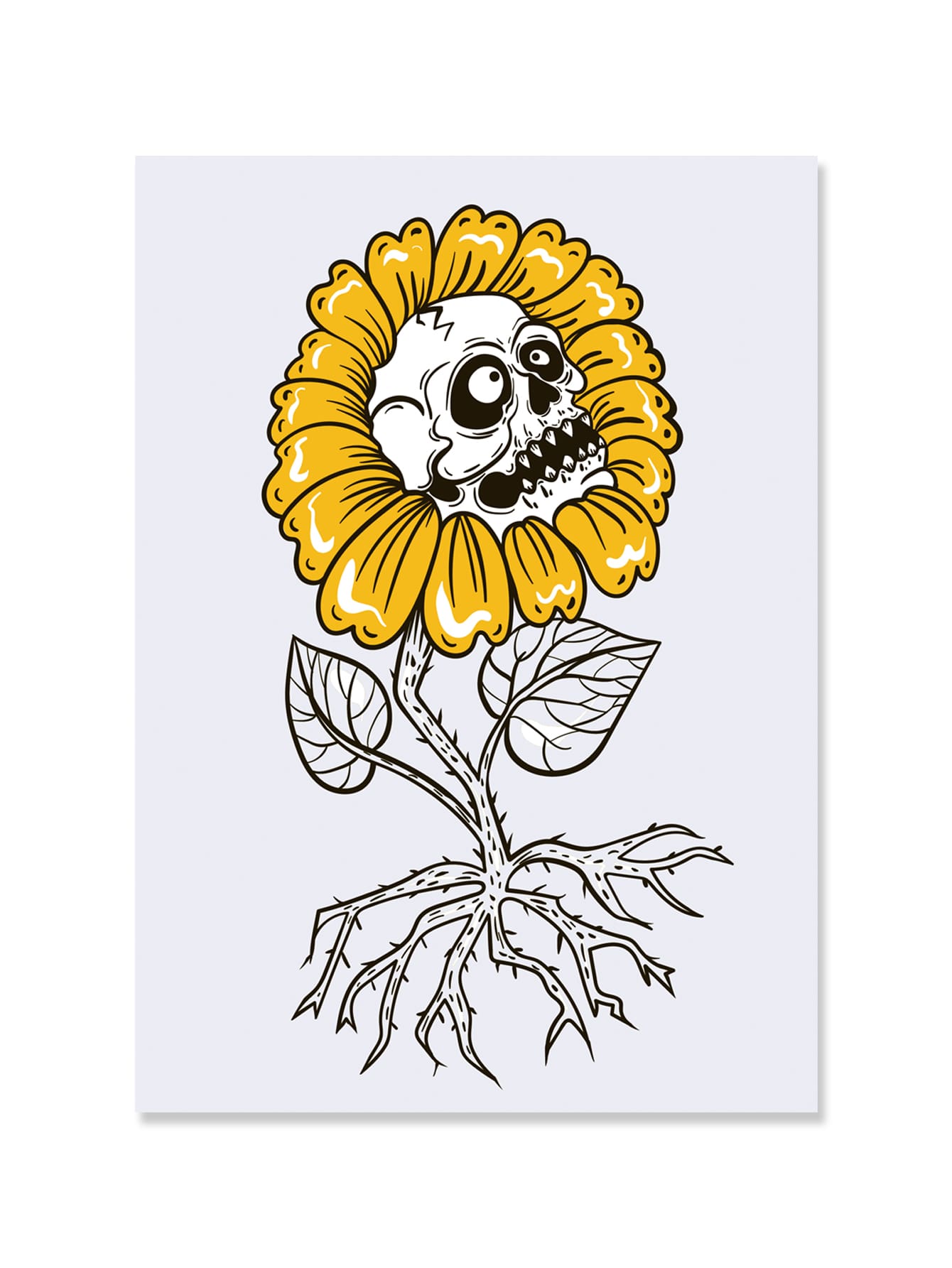 Sunflower Print Wall Painting Without Frame