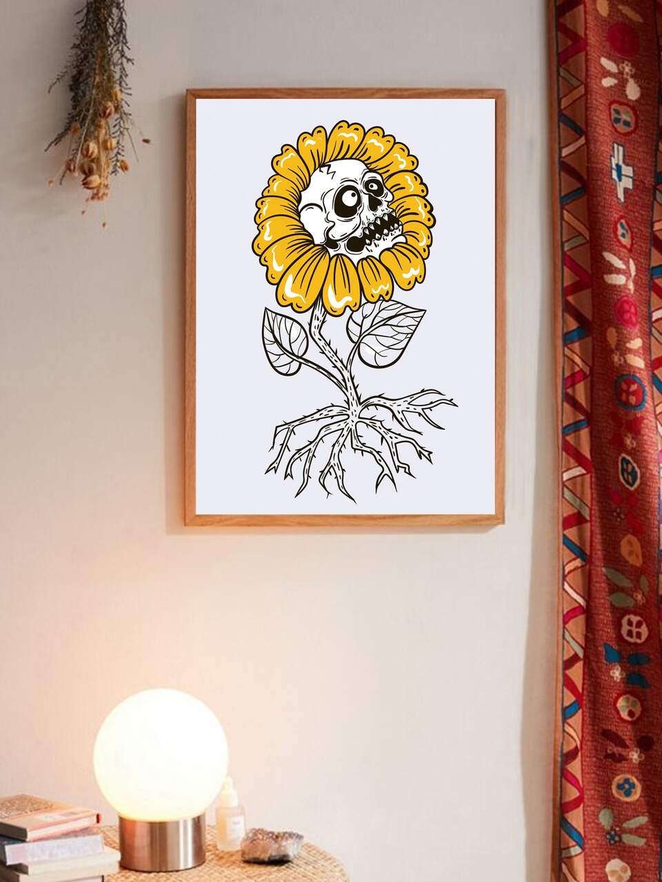 Sunflower Print Wall Painting Without Frame