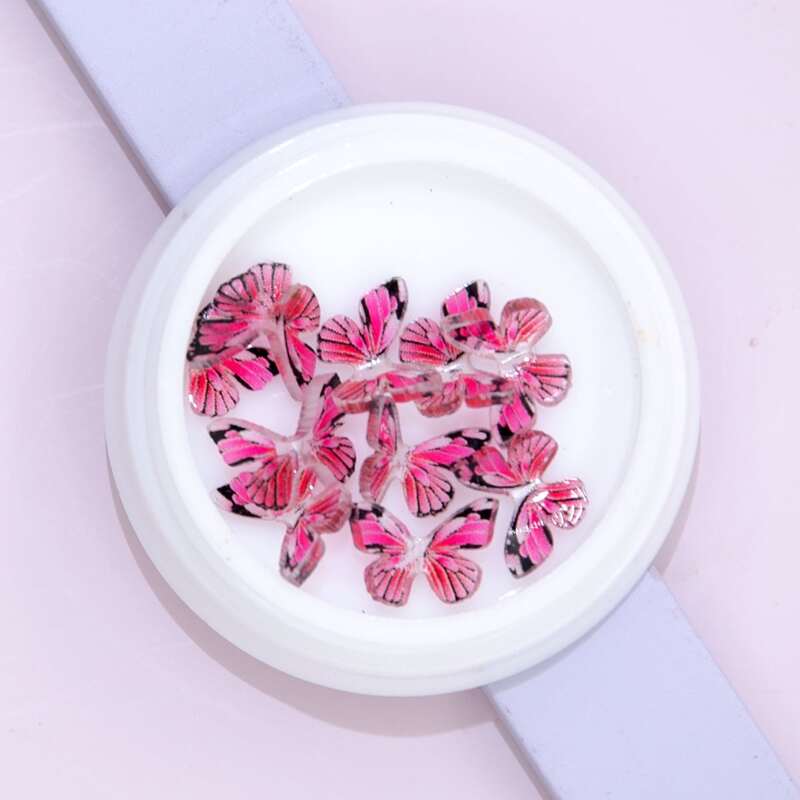 

10pcs Butterfly Nail Art Decoration, Multicolor