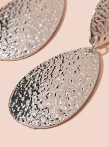 Water Drop Earrings - Silver - View 3
