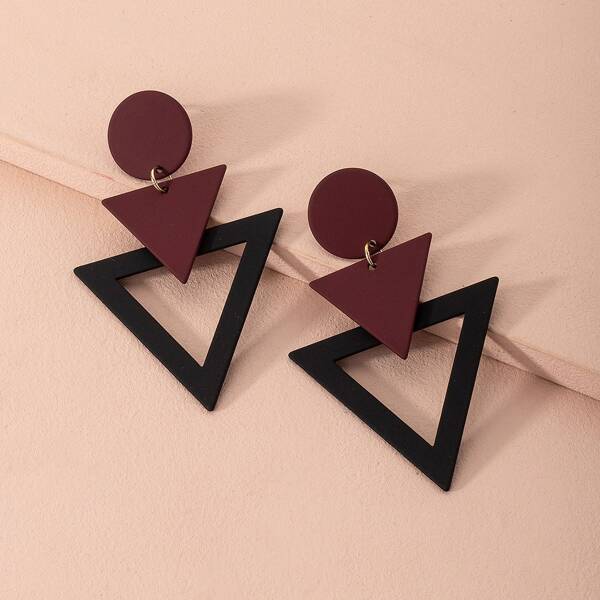 

Geometric Drop Earrings, Multicolor