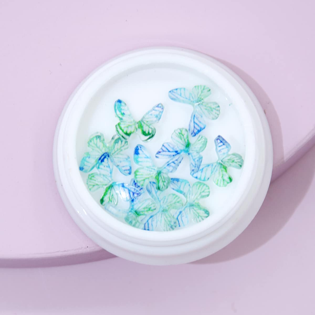 

10pcs Butterfly Nail Art Decoration, Multicolor