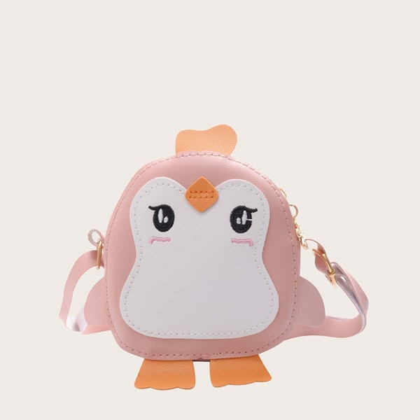 

Girls Cartoon Design Crossbody Bag, Pink