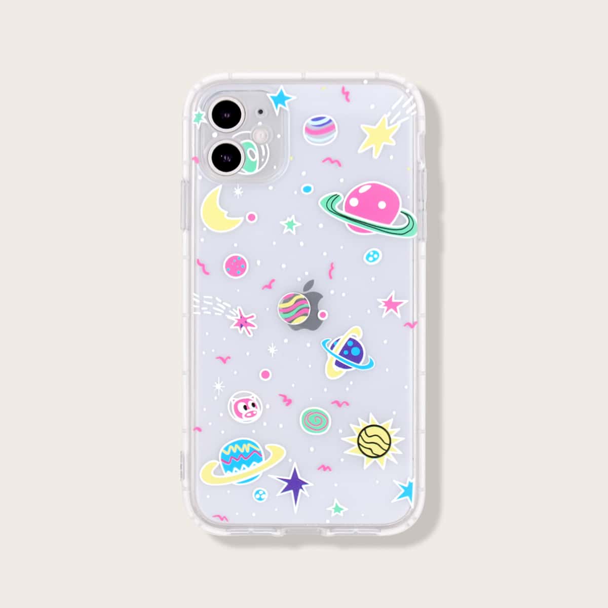 

Planet Clear iPhone Case, Multicolor