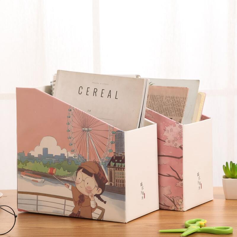 

1pc Cartoon Graphic Random Desktop File Organizer, Multicolor