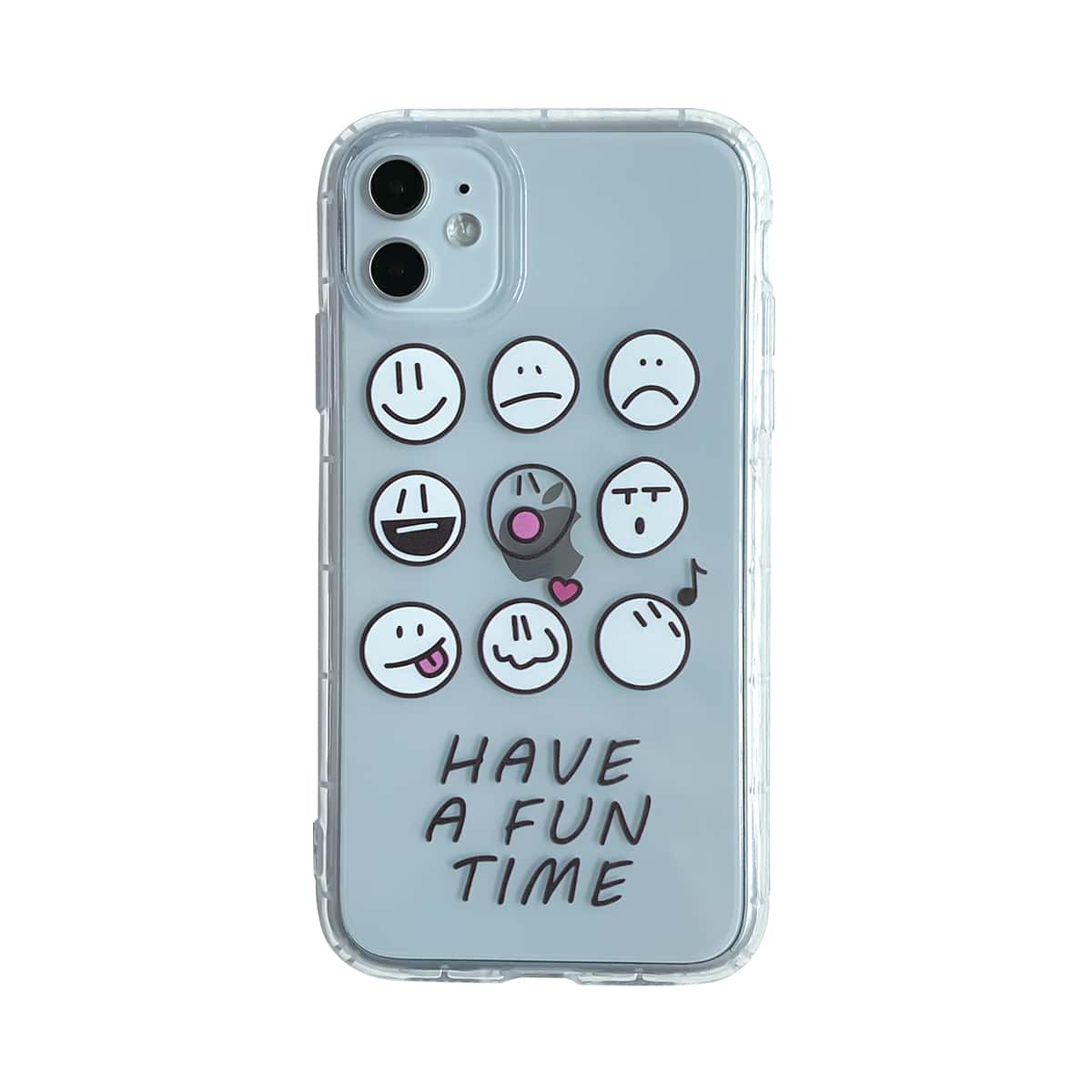 

Smile Pattern Clear iPhone Case