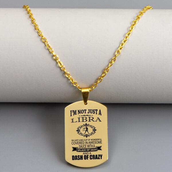 

Men Constellation Charm Necklace, Gold