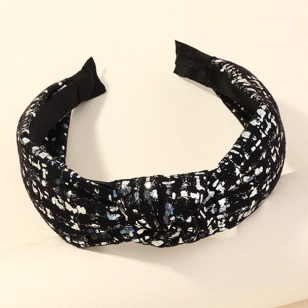

Graffiti Knot Hair Hoop, Black