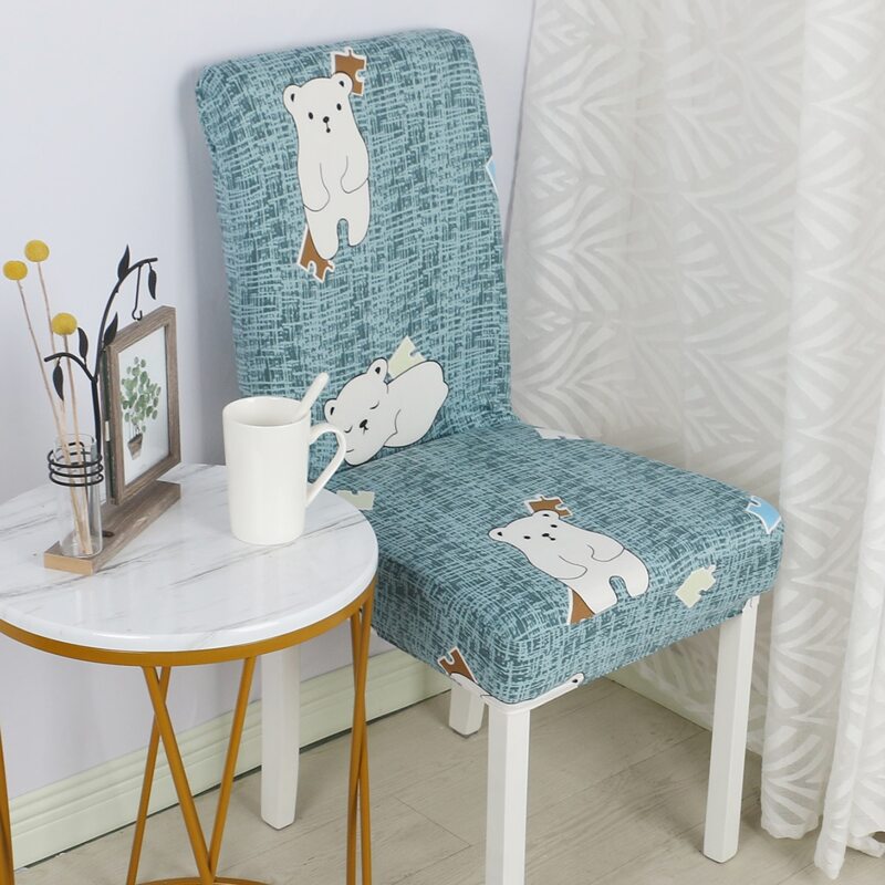 

Cartoon Graphic Stretchy Chair Cover, Multicolor