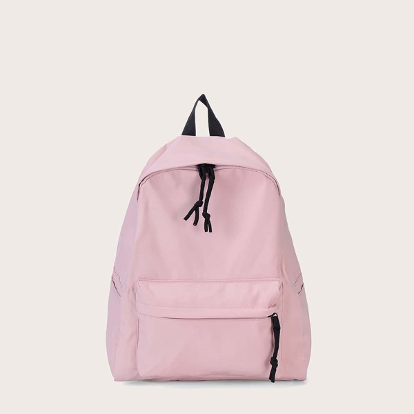 

Girls Knot Detail Large Capacity Backpack, Pink