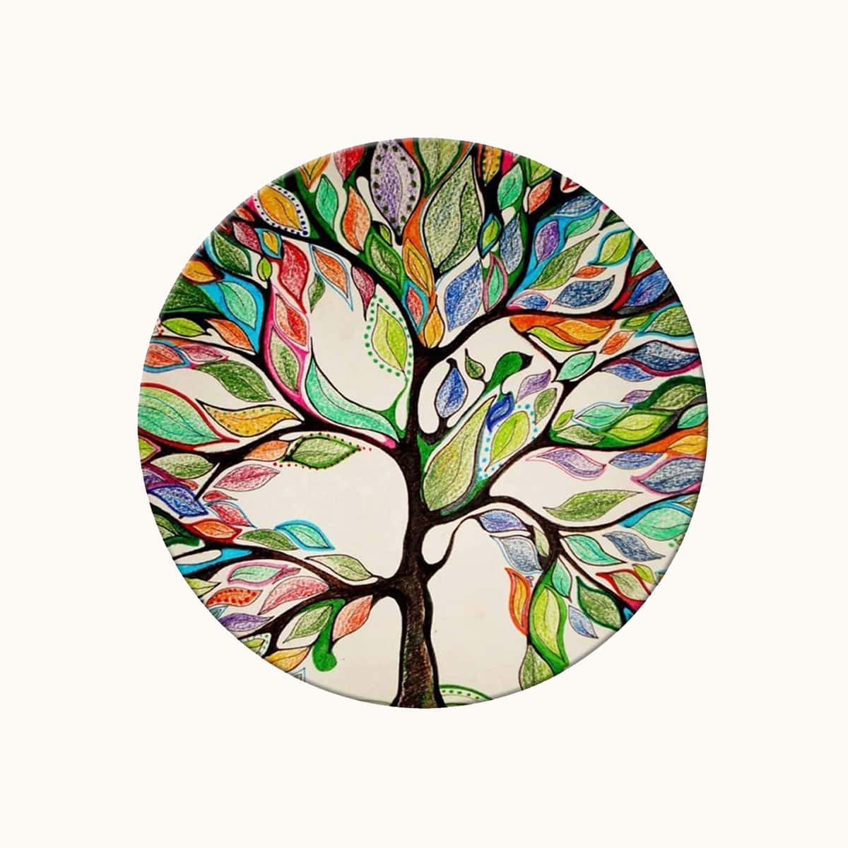 

1pc Tree Print Phone Expanding Stand Ring Grip, Multicolor