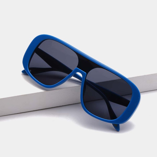 

Men Flat Top Acrylic Frame Sunglasses