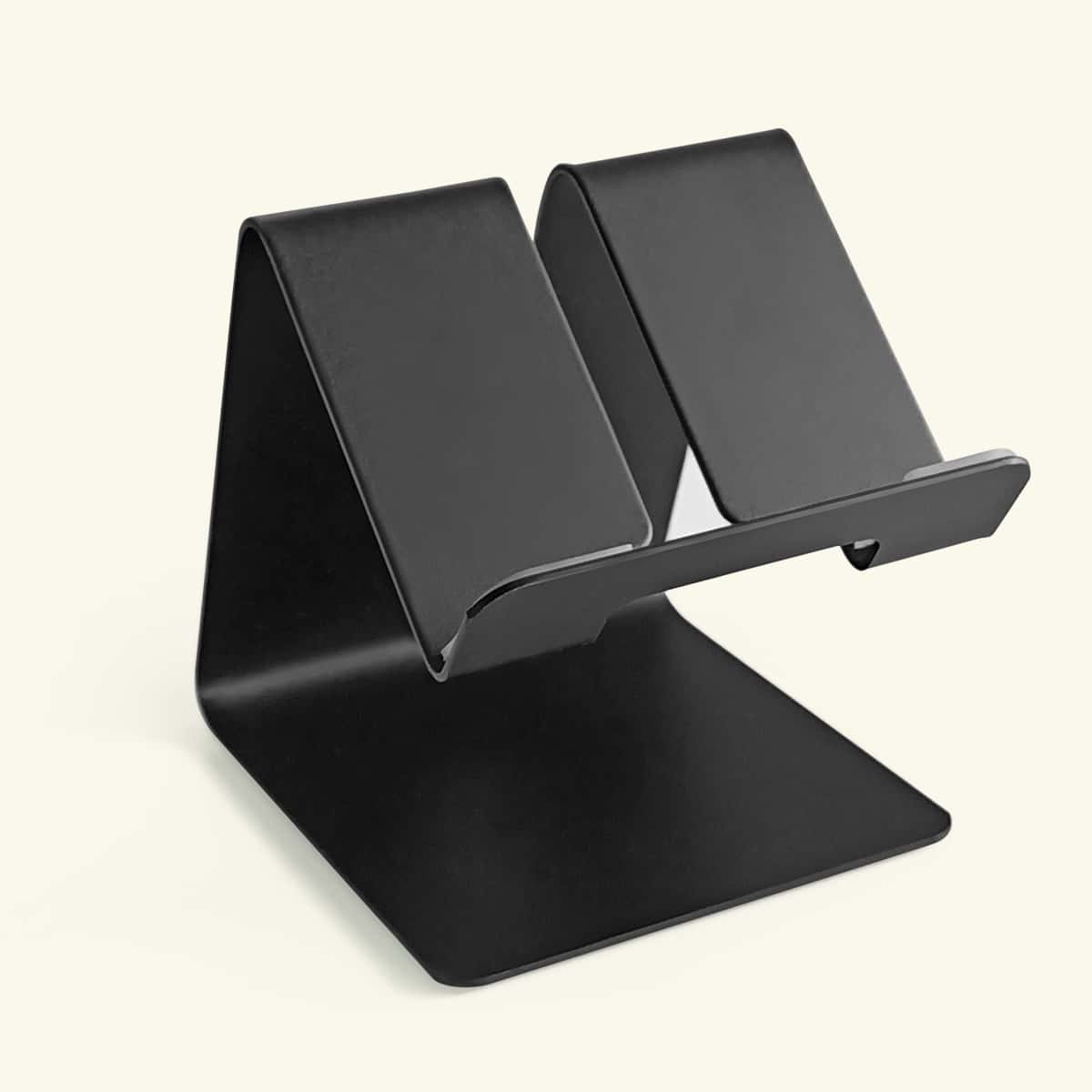 

1pc Metal Phone Holder, Black