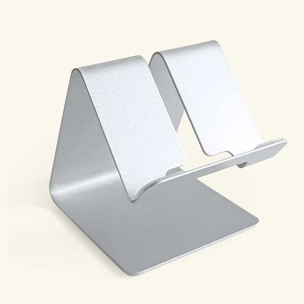 

1pc Metal Phone Holder, Silver