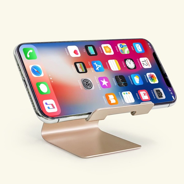 

1pc Metal Phone Holder, Gold