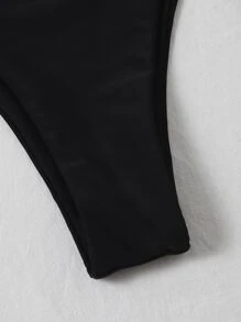 SHEIN Swim Bikini Tanga mit seitlichem Band
