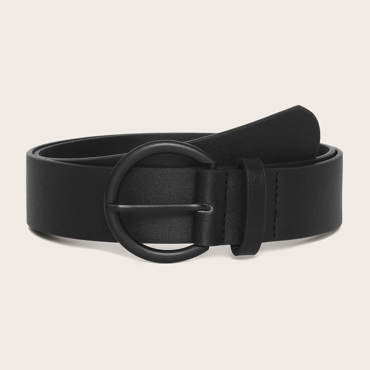 

PU Buckle Belt, Black