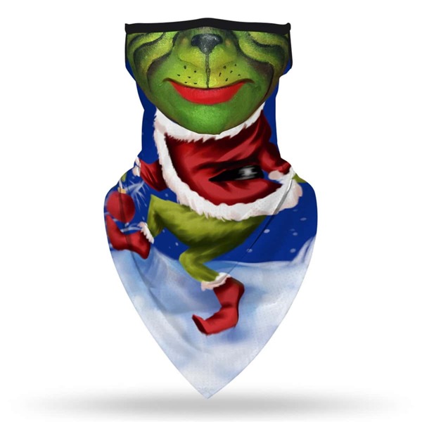 

Men Christmas Cartoon Graphic Sun Protection For The Face, Multicolor