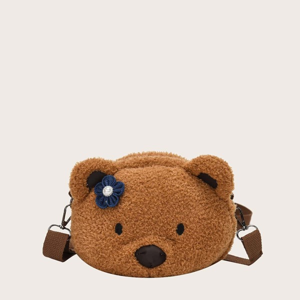 

Girls Bear Shaped Crossbody Bag, Brown