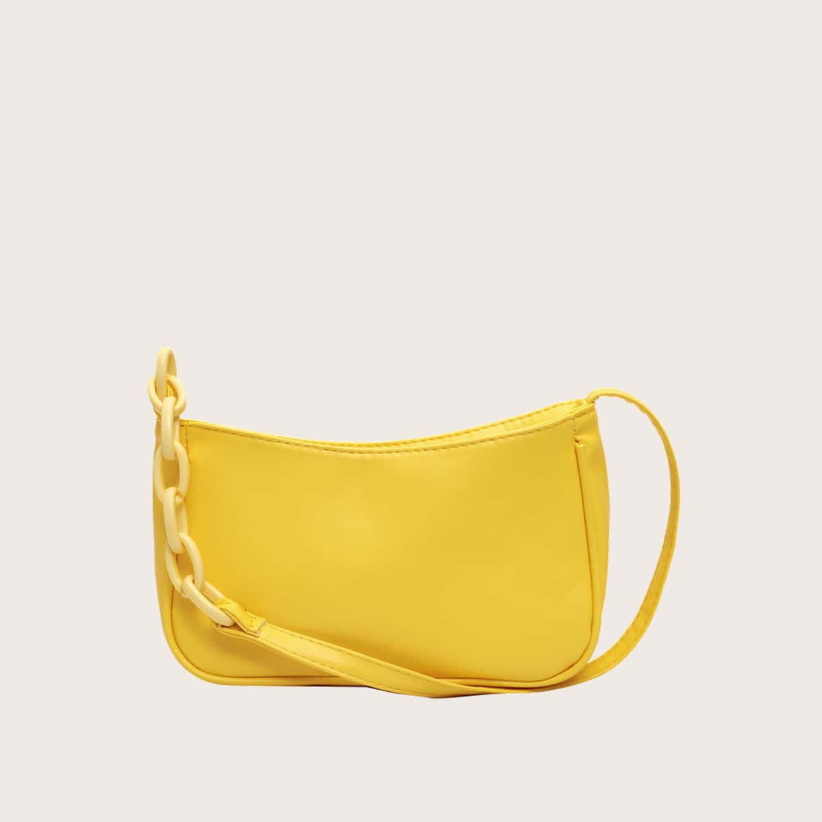 

Solid Baguette Bag, Yellow