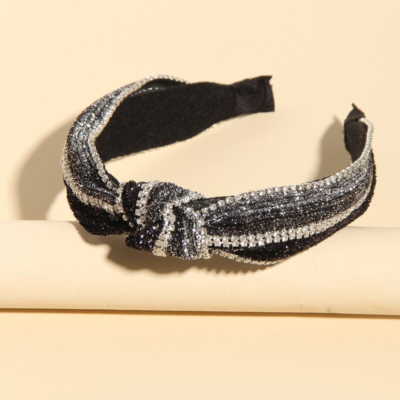 

Rhinestone Decor Hair Hoop, Silver