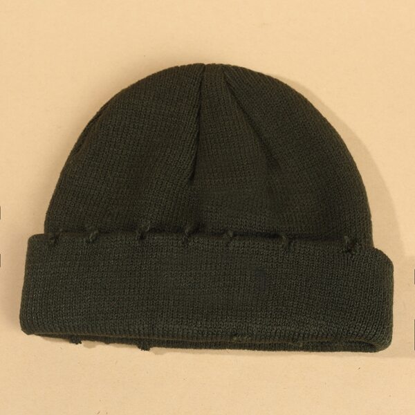 

Solid Cuffed Beanie, Dark green
