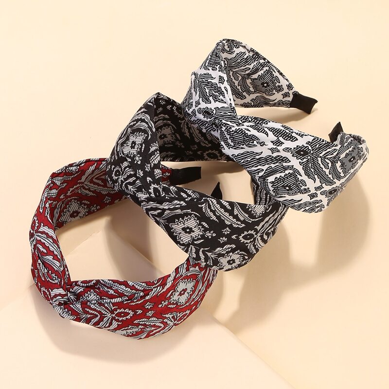

3pcs Flower Pattern Hair Hoop, Multicolor