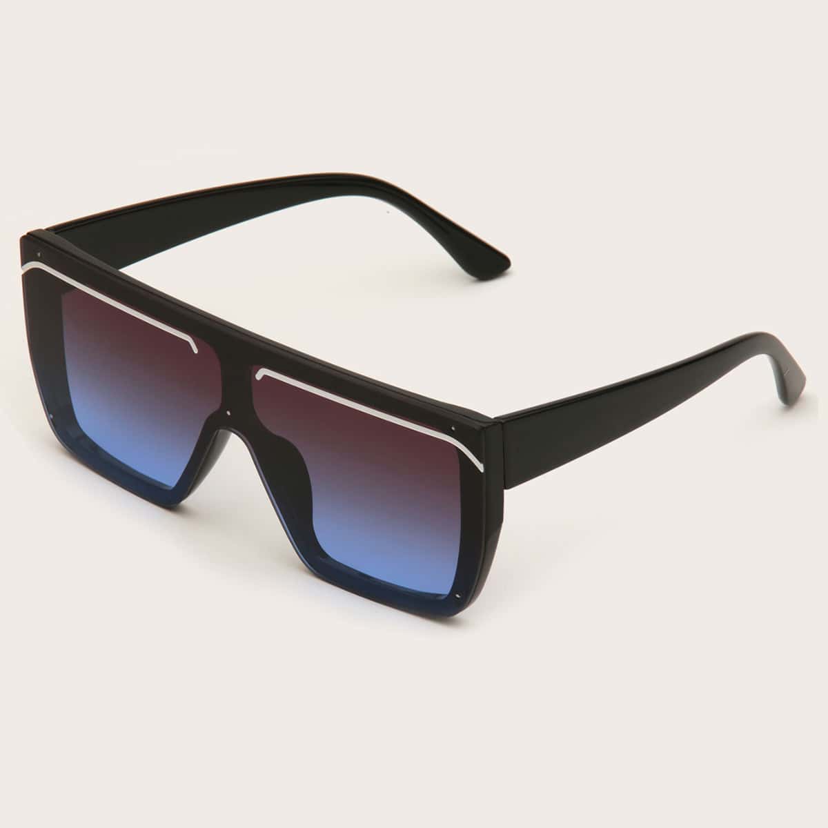 

Guys Tinted Lens Flat Top Sunglasses, Multicolor