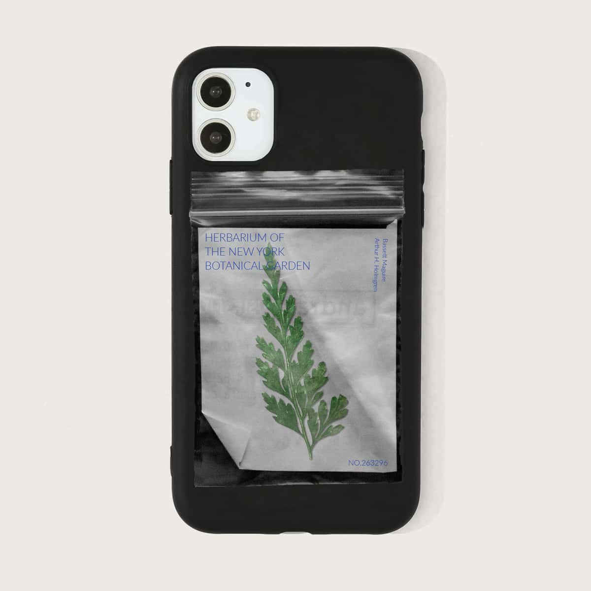 

Herb Specimen Print iPhone Case, Black