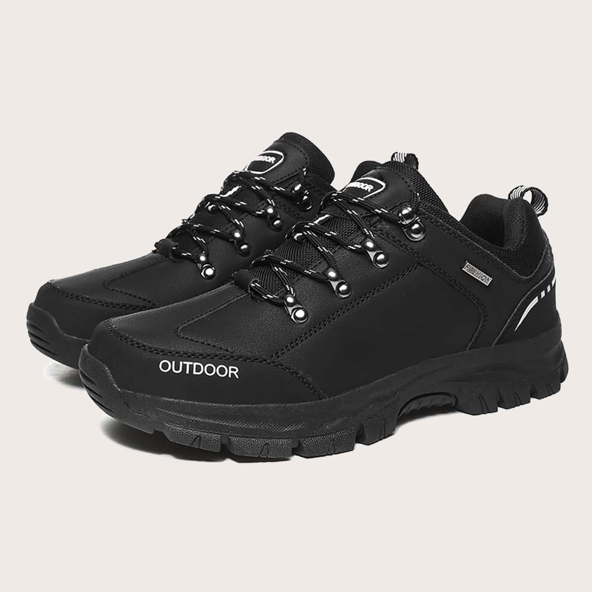 

Guys Letter Graphic Lace-up Front Sneakers, Black