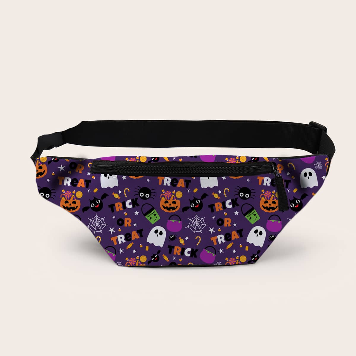 

Halloween Cartoon Graphic Fanny Pack, Multicolor