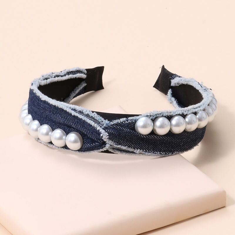 

Faux Pearl Decor Hair Hoop, White