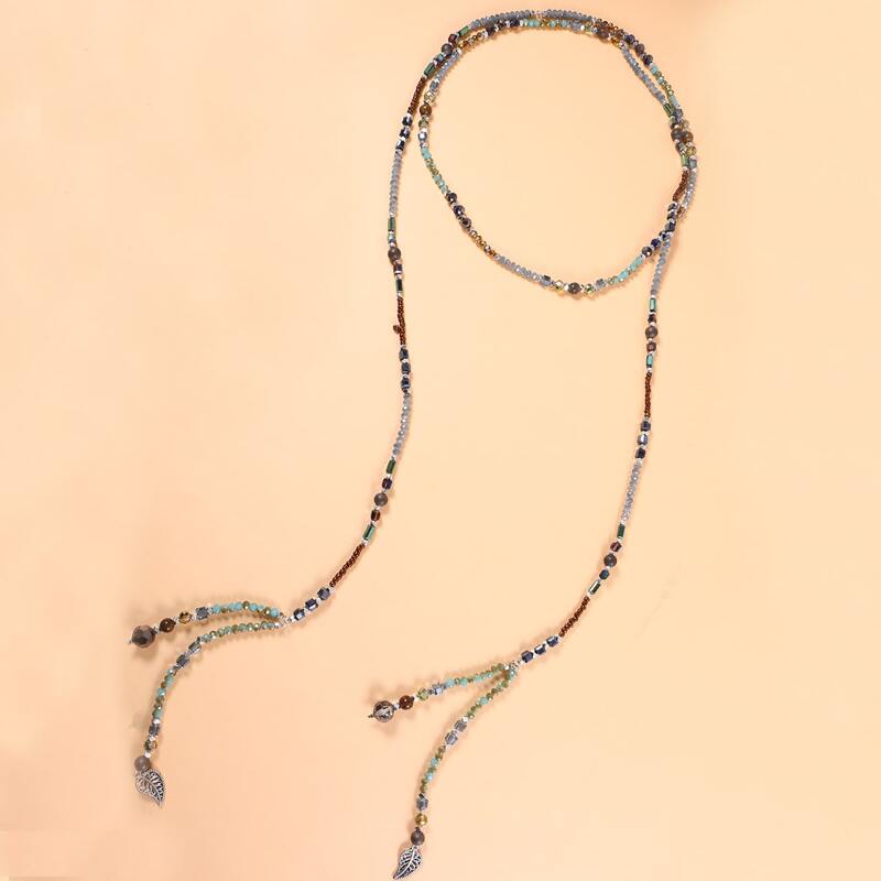 

Colorful Crystal Decor Necklace, Multicolor