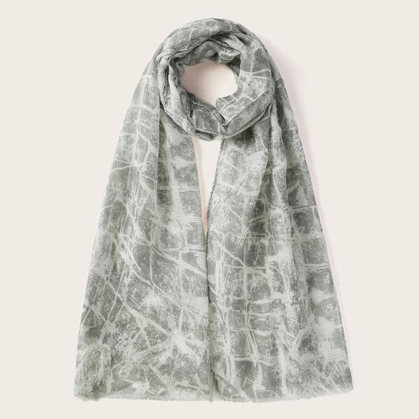 

Tie Dye Scarf, Black and white