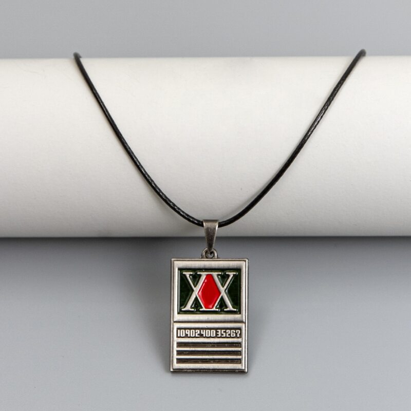 

Guys Letter Engraved Charm Necklace, Silver